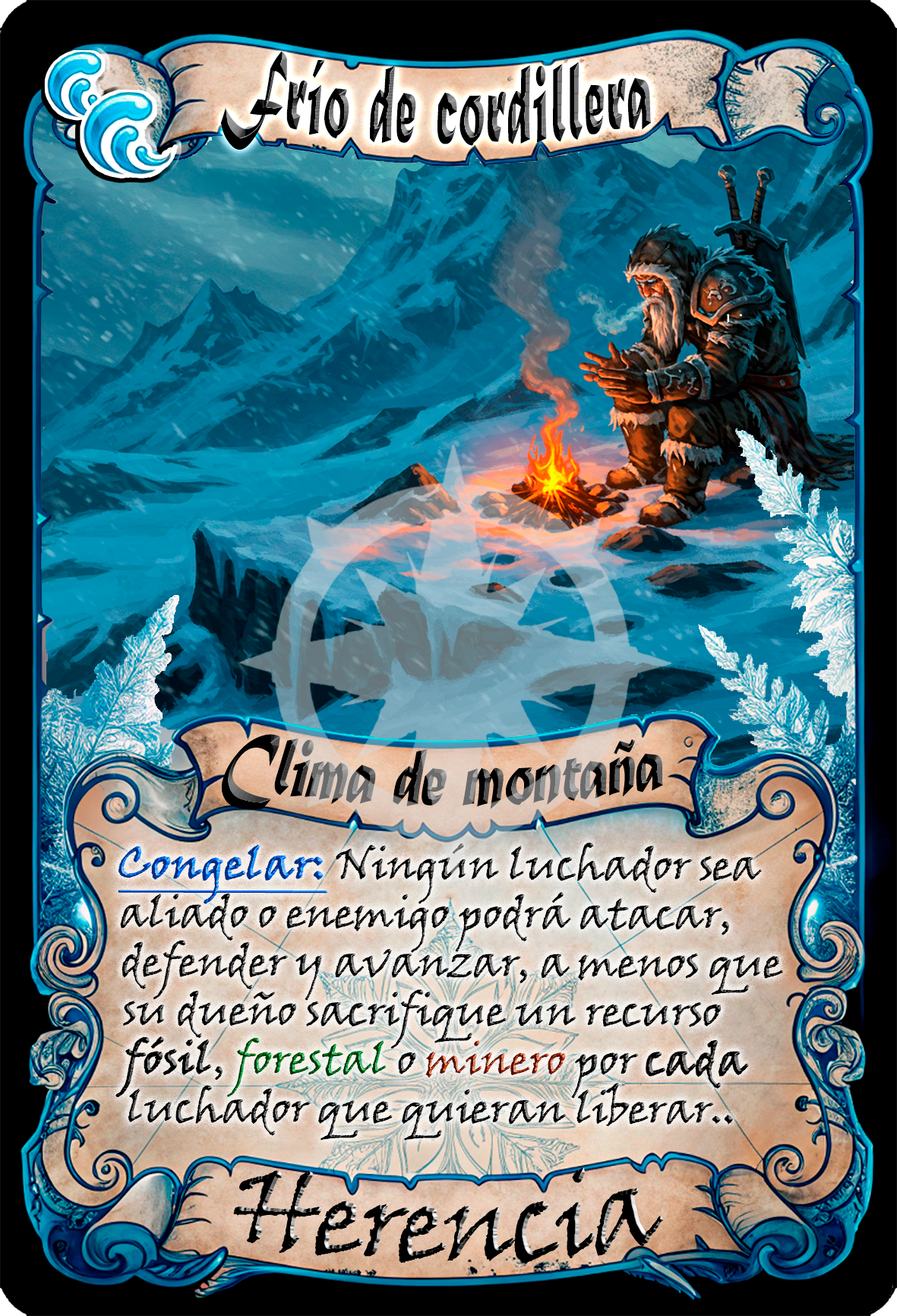Frío de cordillera